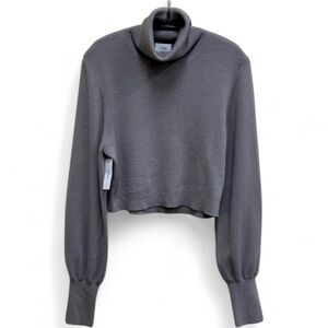 NEW Wilfred Aritzia Rebecca Charcoal Turtle Neck Sweater Size Med